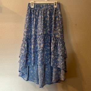 NWT Kojooin floral high low skirt size small